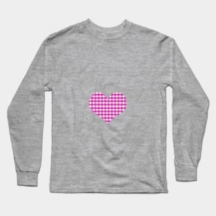 Checkered heart Long Sleeve T-Shirt